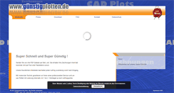 Desktop Screenshot of guenstigplotten.de